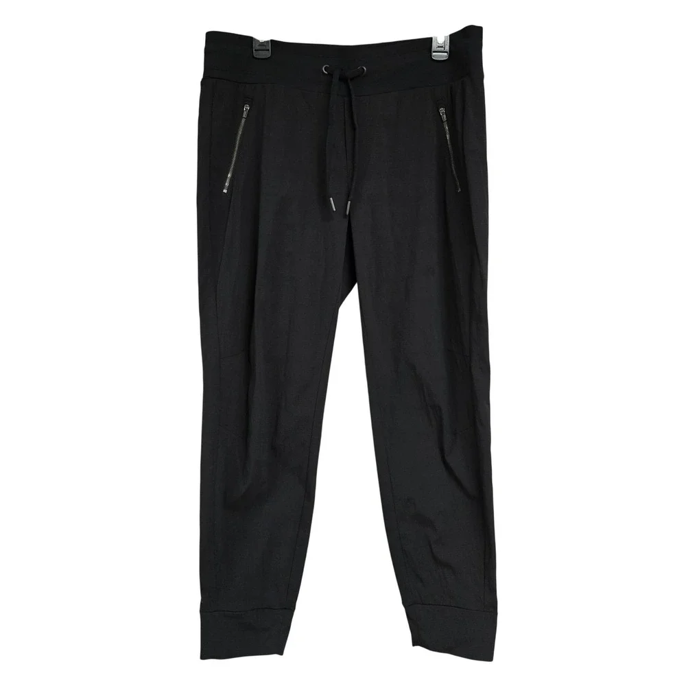 Athleta Trekkie North Jogger Pants Hiking Travel Activewear‎ Black Women's Sz 12